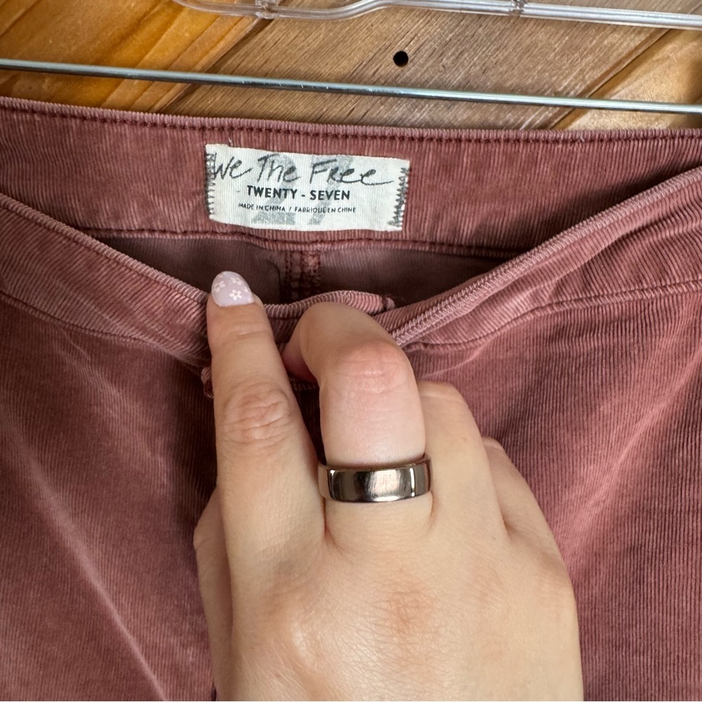 We The Free Mauve Just Float Corduroy Pants - image 3